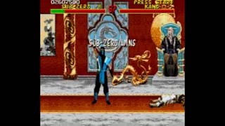 Mortal Kombat Arcade Edition (Sega Genesis) Sub-Zero Playthrough
