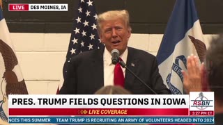 Trump Reacts to Joe Biden Falling - “That’s a Bad Place to Fall”