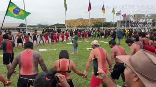 Brazil Indians protest at the Capitol