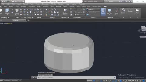 3D Cylinder Mesh Refine Smooth Drawing on AutoCAD by Masroor Khan For Beginners