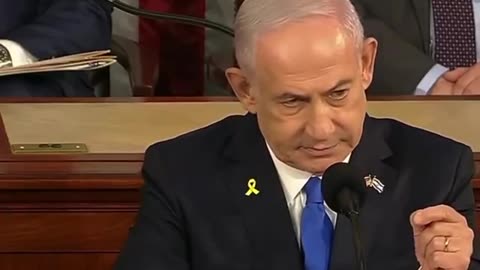 Netanyahu to US congress today: 'They burned babies alive'.. Twenty 9/11's in one day'. 😁🤣