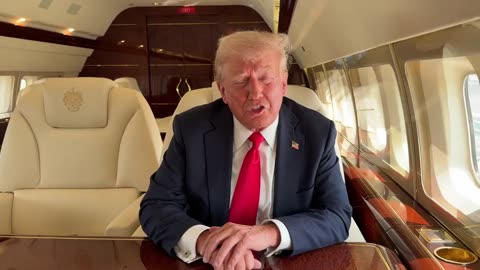 Message from President Donald Trump. Wheels down in MONTANA!