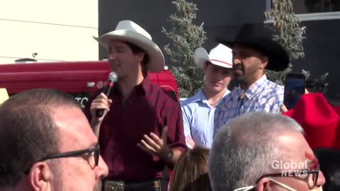 "Trudeau, You're a Traitor!" - A Based Citizen Accosts Trudeau at Calgary Stampede