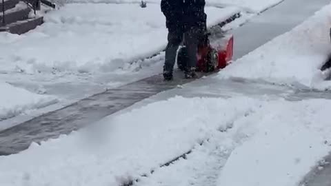 Removing snow in NY