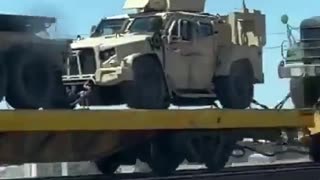 Lots of Military Equipment Heading For California