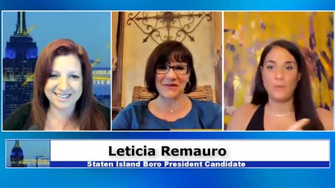 Mel K and Denise B with Leticia Remauro Staten Island Borough President Candidate