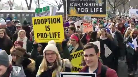 March for Life where more than 200,000 marched in peace