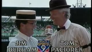 July 11, 1990 - Jim Durham & Tom Paciorek Dress Up for 1917 Throwback Game
