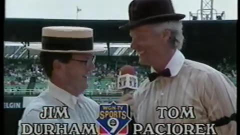 July 11, 1990 - Jim Durham & Tom Paciorek Dress Up for 1917 Throwback Game