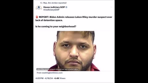 WTF - Obiden releases Laken Riley's killer