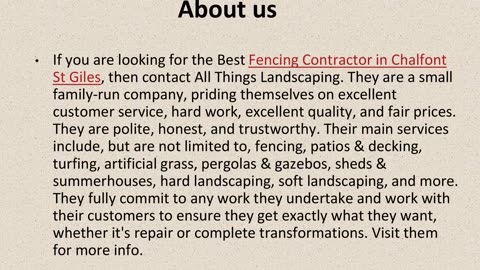 Get The Best Fencing Contractor in Chalfont St Giles.