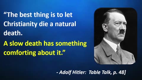 Adolf Hitler was in fact an Atheist