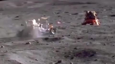 Driving Car in The Moon