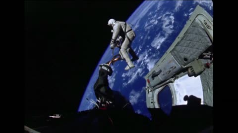 First Space walk revisited in 1965 NASA Archive vedio