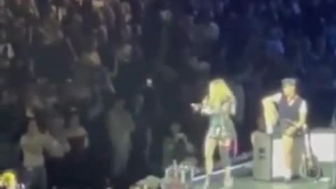 Cringe: Madonna Shames Fan For Not Standing At Concert, Makes A Fool Of Herself Instead