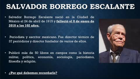 HOMENAJE A Salvador Borrego Escalante Y A.H
