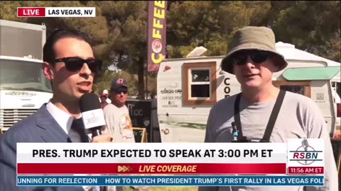 Man says he's leaving Trump rally because it's too 'nasty'