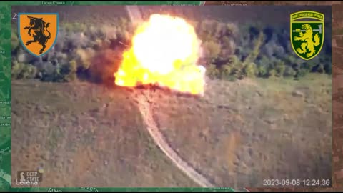 Another enchanting destruction of the Russian 240-mm 2S4 “Tulip” P1