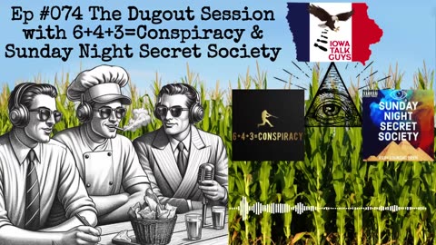 Iowa Talk Guys #074 The Dugout Session with 6+4+3=Conspiracy & Sunday Night Secret Society