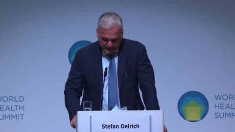 Stefan Oelrich speaking at the World Health Summit