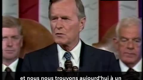 Annonce d'un Nouvel Ordre Mondial par George H. W. BUSH (11 septembre 1990)