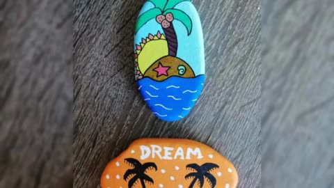 Latest cartoon painted rocks and stones designs for beginners