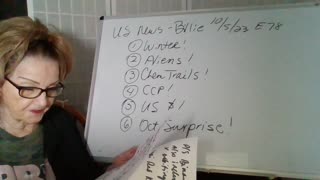 10523 Winter! Aliens! Chem Trails! CCP! US $! Oct Surprise! US News-Billie -E78