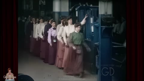 Mesmerizing Gibson Girls in 1904 Film - Restored to Life by AI