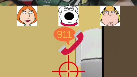 Why They Calling 911 for? | Stewie KILLS The Griffins! - #shorts #gaming #itchio #familyguy #funny