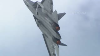 RUSSIAN SU 57 FIGHTER JET IN ACTION