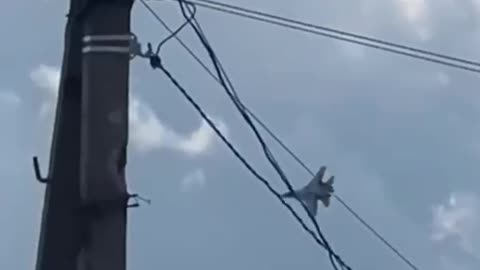 Ukrainian Su27 Flying Over Border Region