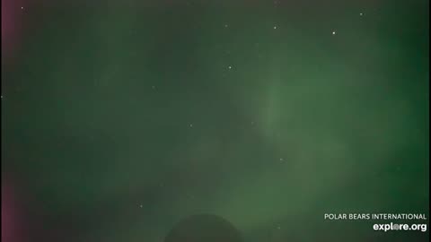 Two meteors on aurora borealis explore.org live cam on 5th of February 2022