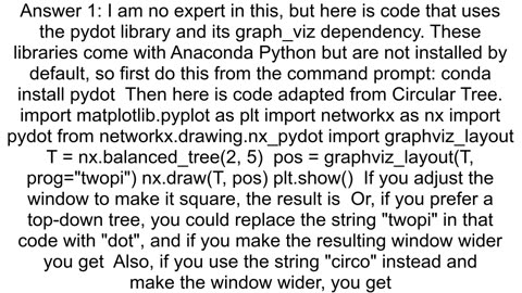 How to draw a tree more beautifully in networkx