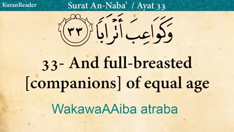 Quran: 78. Surat An Naba' (The Tidings ) with English Audio Translation and Transliteration HD