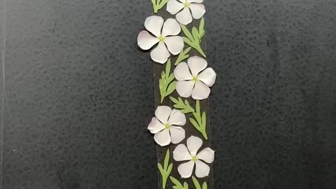 How to make beautiful Bookmark with flowers