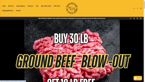 Buy 30 LB Of Ground Beef, Get 10 LB FREE