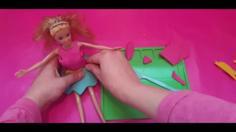 Play doll-made Barbie doll wardrobe: creative ideas for pretend play