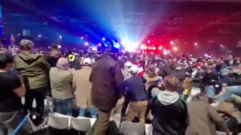 MASSIVE Brawl At French Presidential Rally