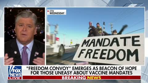 Sean Hannity provides an update on Canada's trucker protests: "It's inspiring."