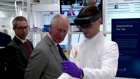 CREEPY! Prince Charles opens new AstraZeneca research center