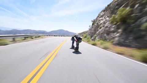 Raw Run - Ambulances (60mph+ Downhill Skateboarding)-17