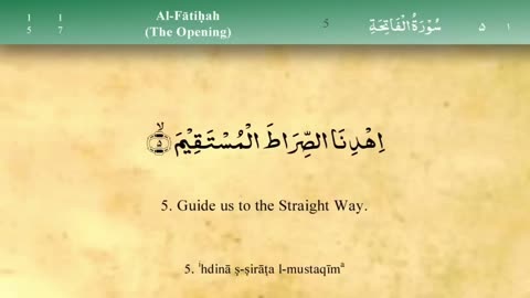 1. Al-Fatiha (The Opening) with Tajweed by Mishary Al Afasy
