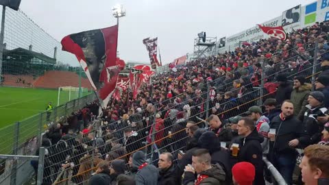 Unterhaching - 1. FC Kaiserslautern 1:1 Support der Lautrer