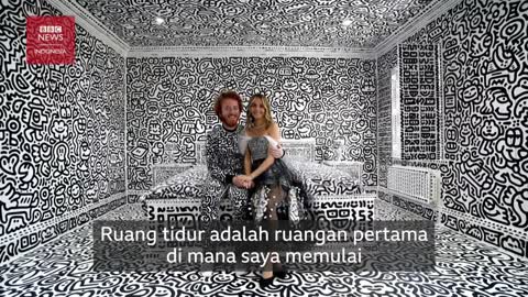 Mr Doodle, seniman yang menggambari seluruh permukaan rumahnya - BBC News Indonesia