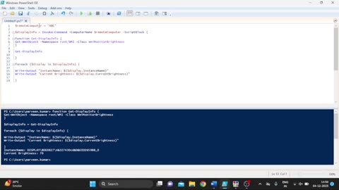 Retrieve External Monitor Brightness Remotely with PowerShell