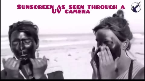 Sunscreen as seen through a UV camera