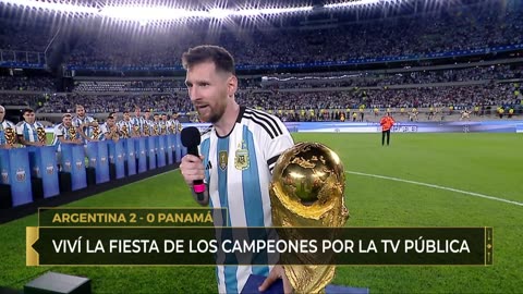 Declaraciones de Messi - Argentina 2-0 Panamá - Amistoso 2023