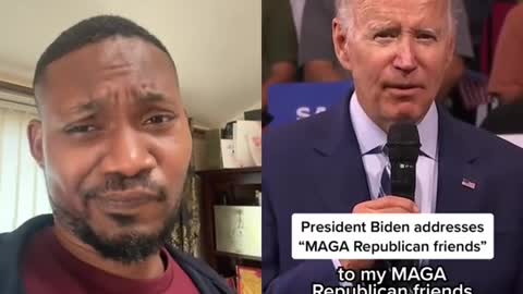 Joe Biden addressesMAGA supporters...