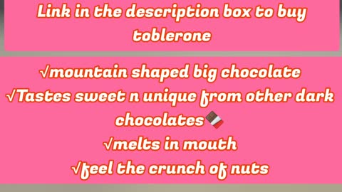 Big swiss chocolate Taberlone unboxing & review_ Switzerland chocolate🍫