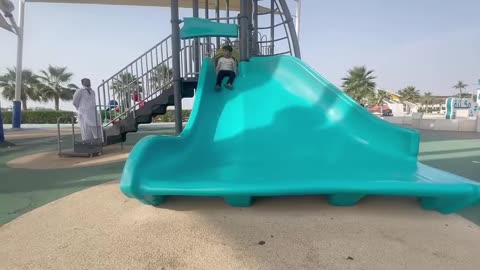 Awesome Park With Sliding Hills! BEST PLAYGROUND PARK EVER iN Dubai..10 Apr 2023